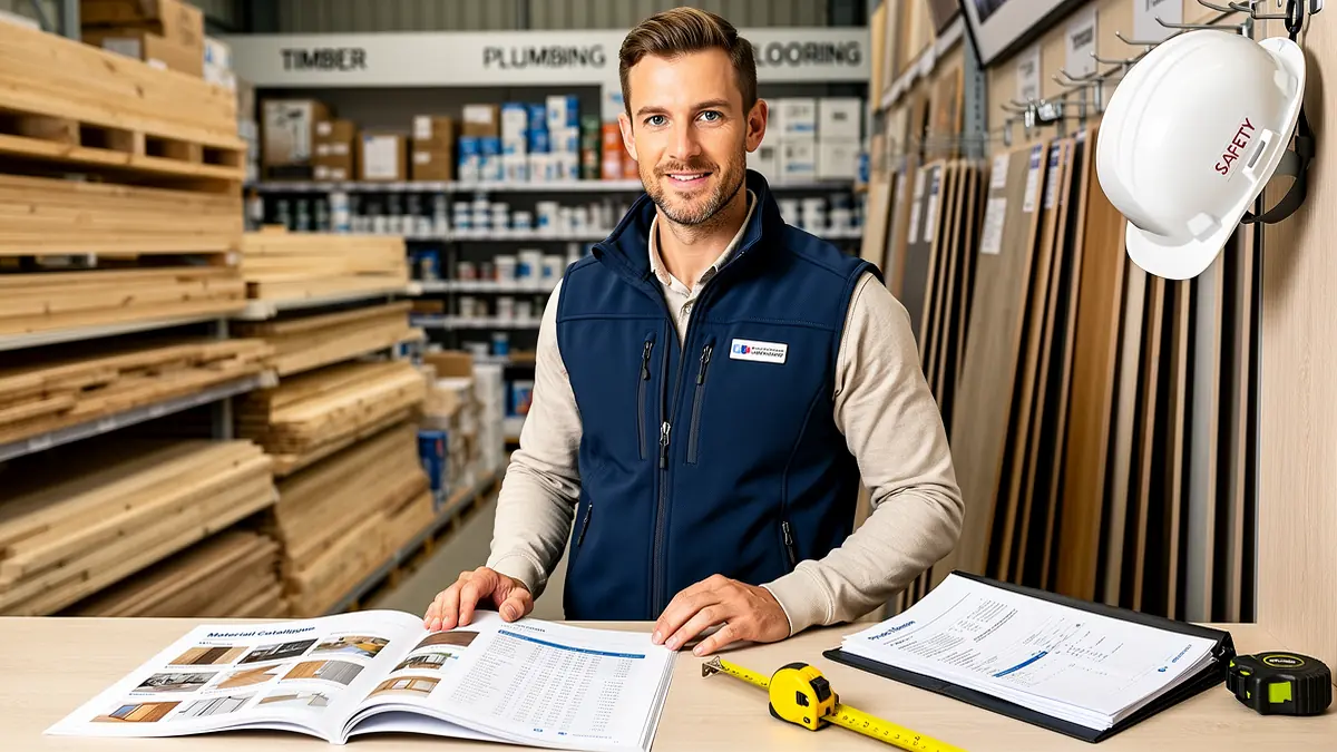 Artisan BTP analyse un devis refusé sur ordinateur portable au bureau — décision prix et négociation